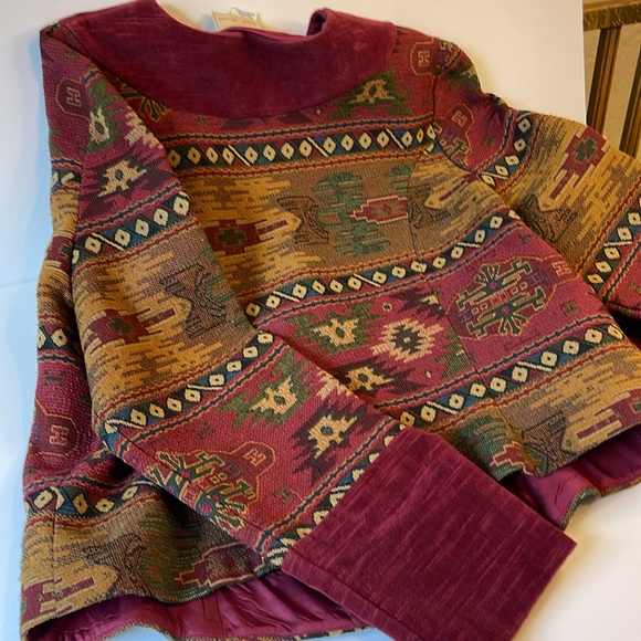 Vintage southwestern tapestry jacket - Picture 6 of 8